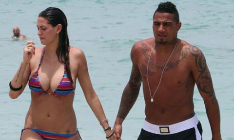 Dập tin đồn bị CR7 tán tỉnh, Melissa đi du hí cùng Boateng