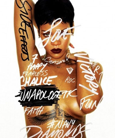Rihanna khỏa thân trên bìa album mới